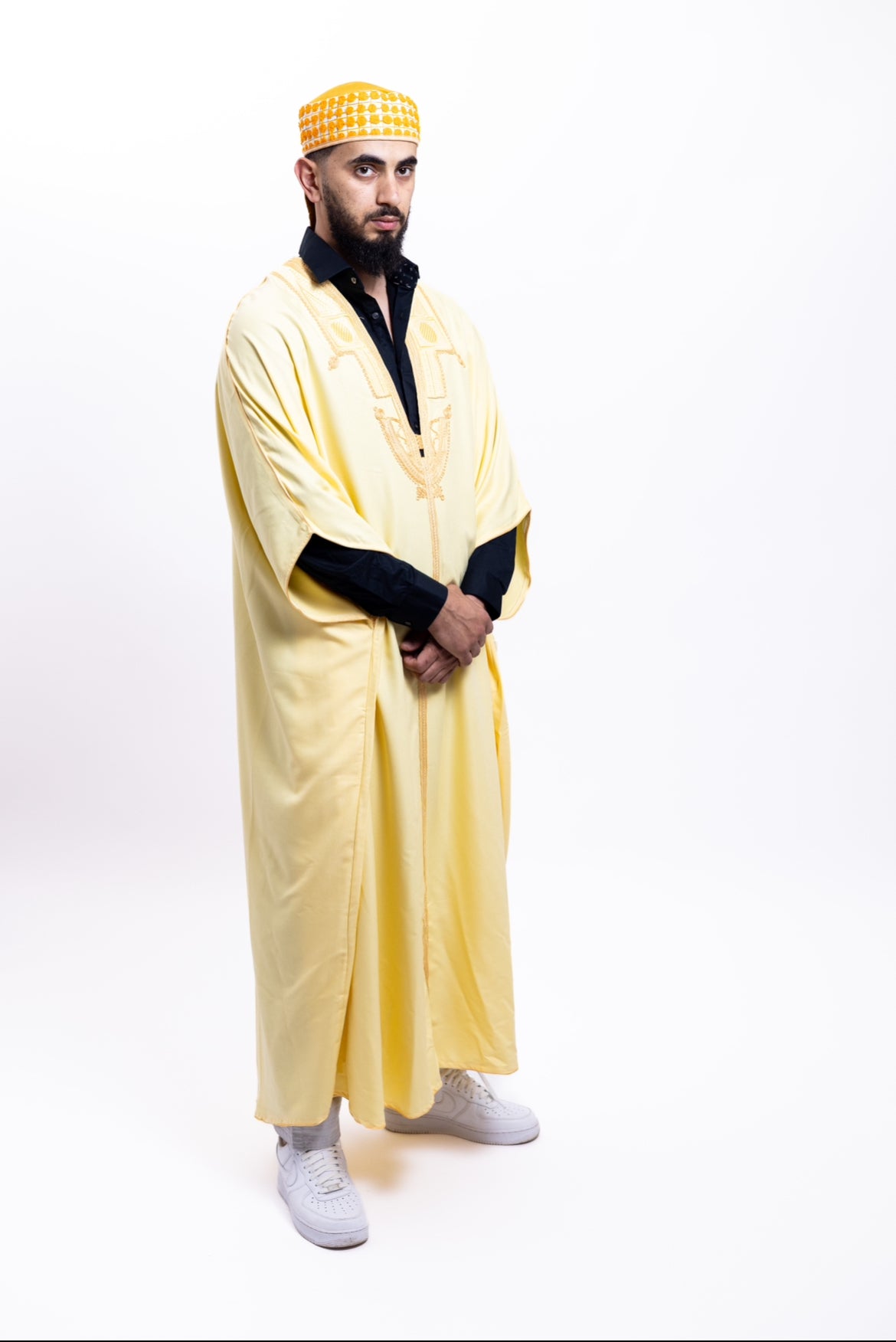 Gandoura Boussadia jaune