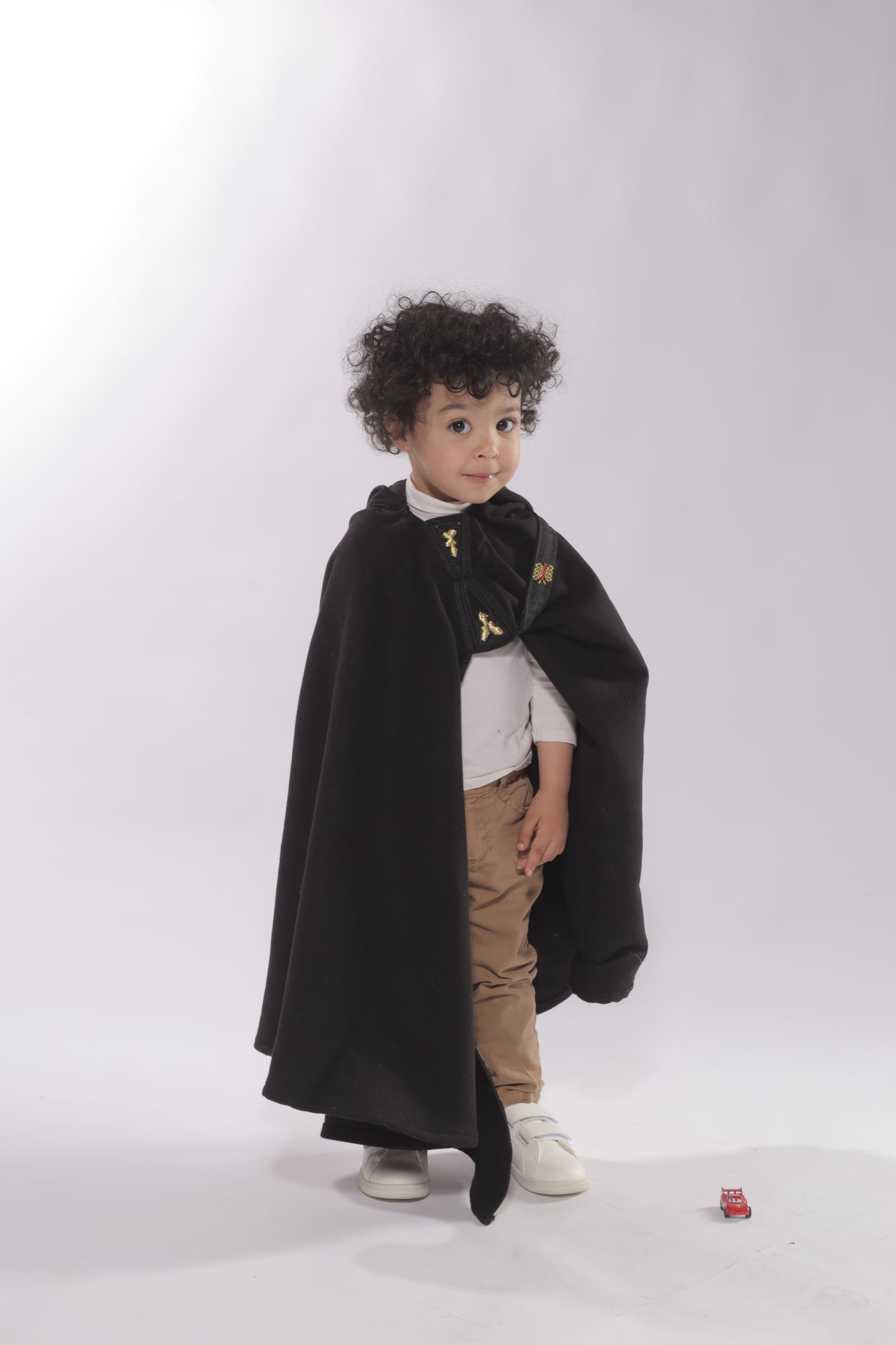 Burnous Noir en Cachemire – Enfant