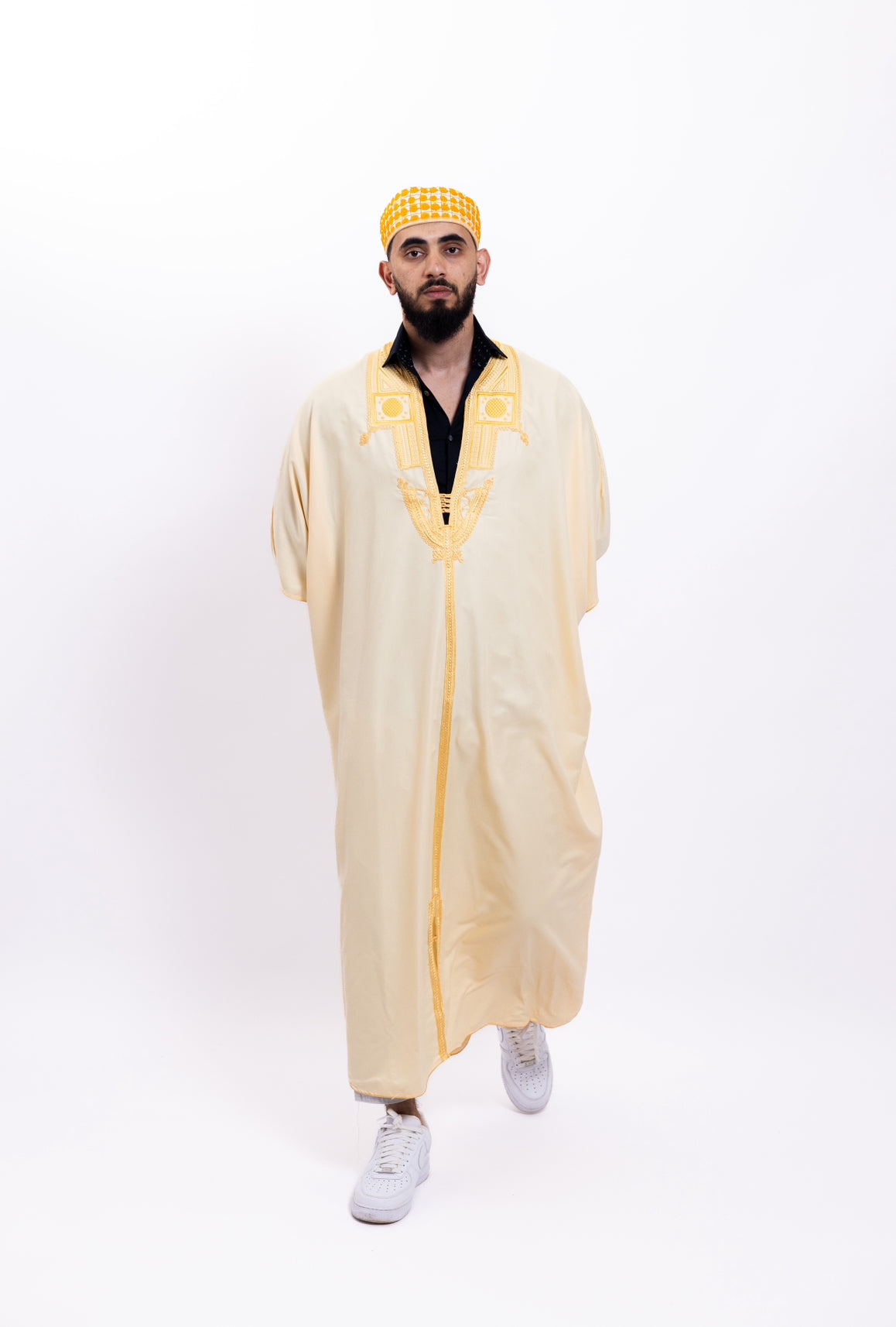 Gandoura Boussadia Crème doré