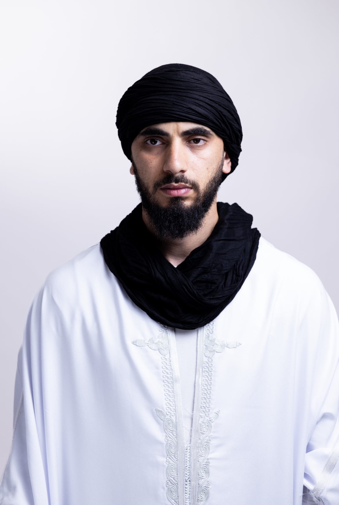 Le chèche sahraoui en noir
