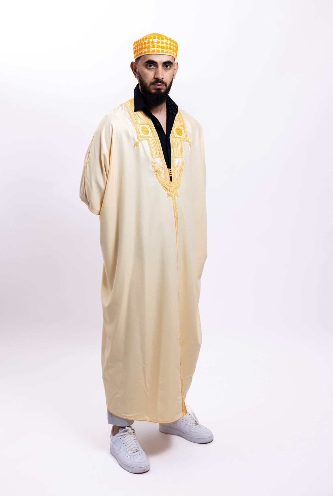 Gandoura Boussadia Crème doré