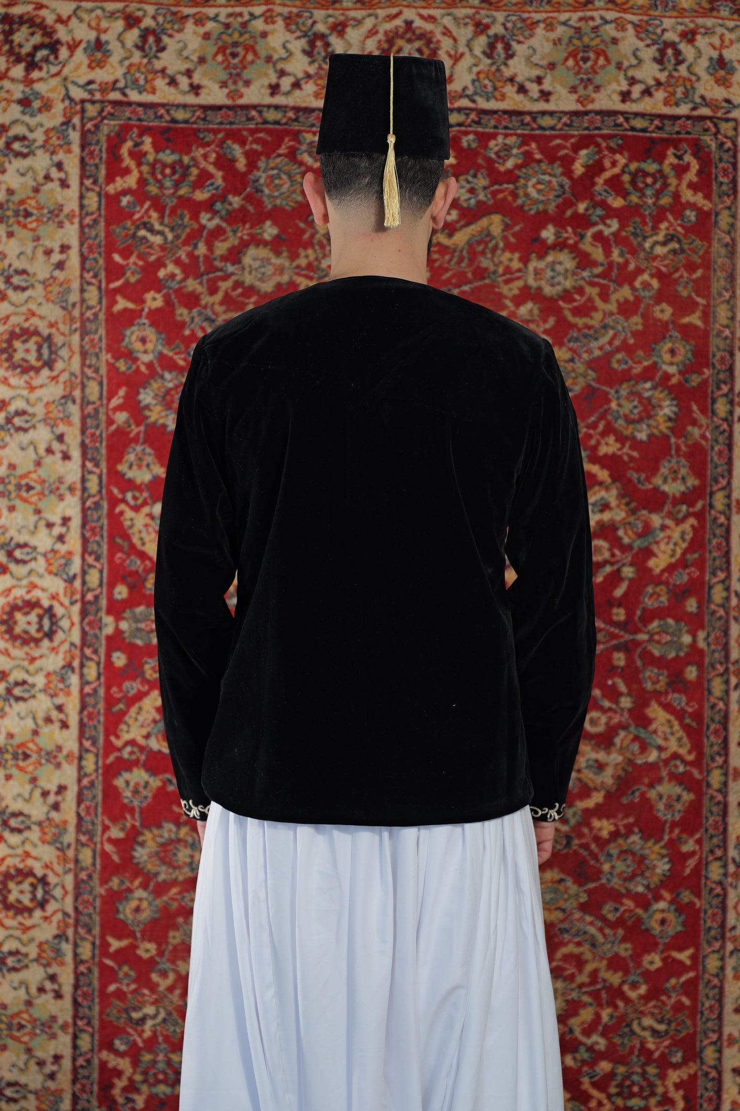 Veste karako en Velours Noir