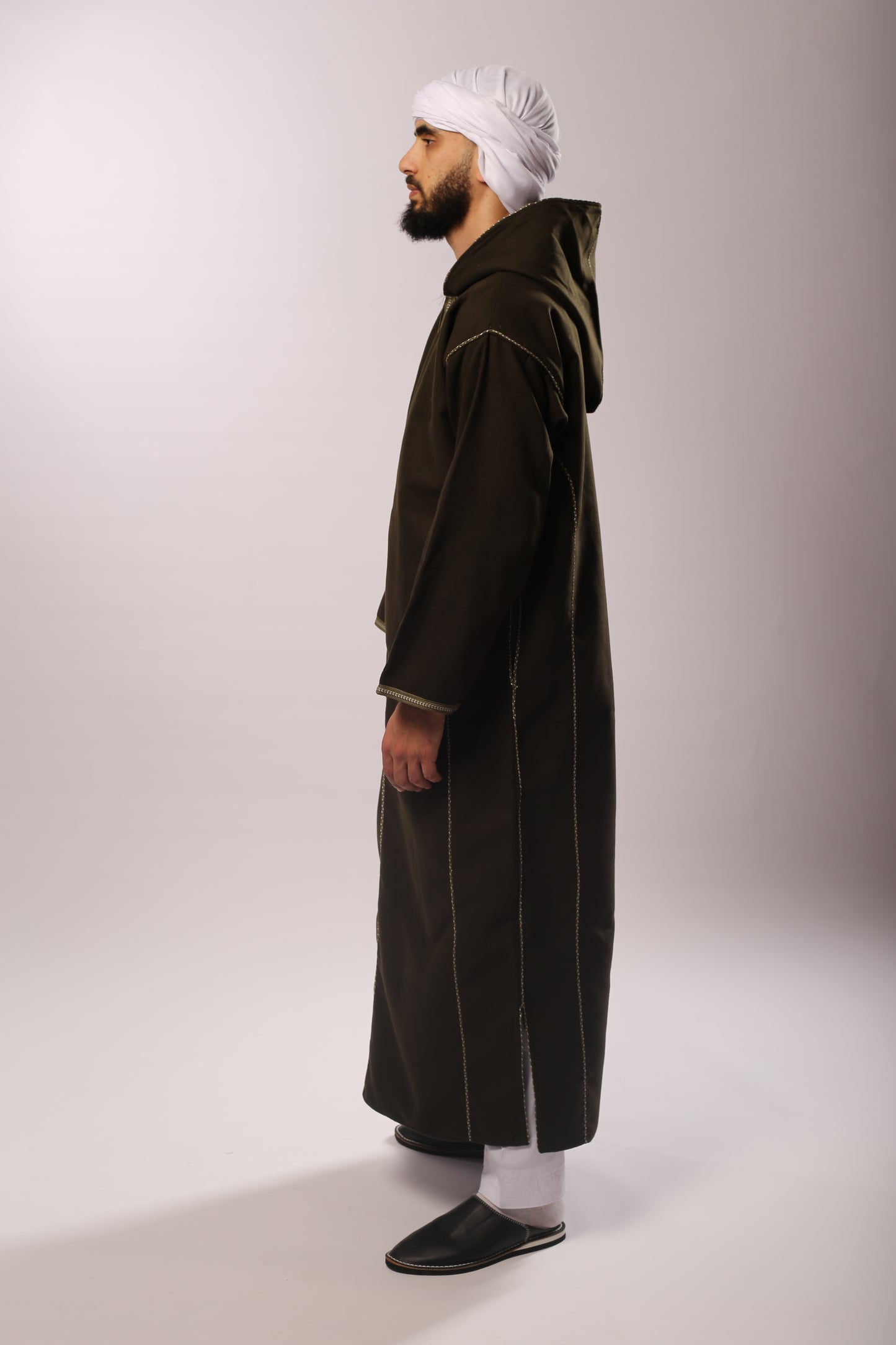 Kachabia en Cachemire Vert