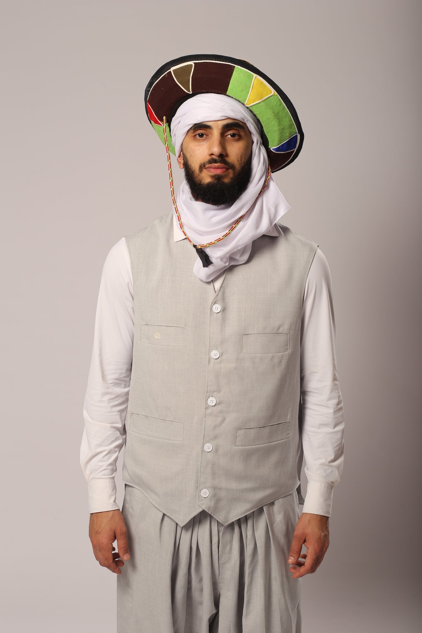 Costume 3roubi 2 pièces – Gris clair