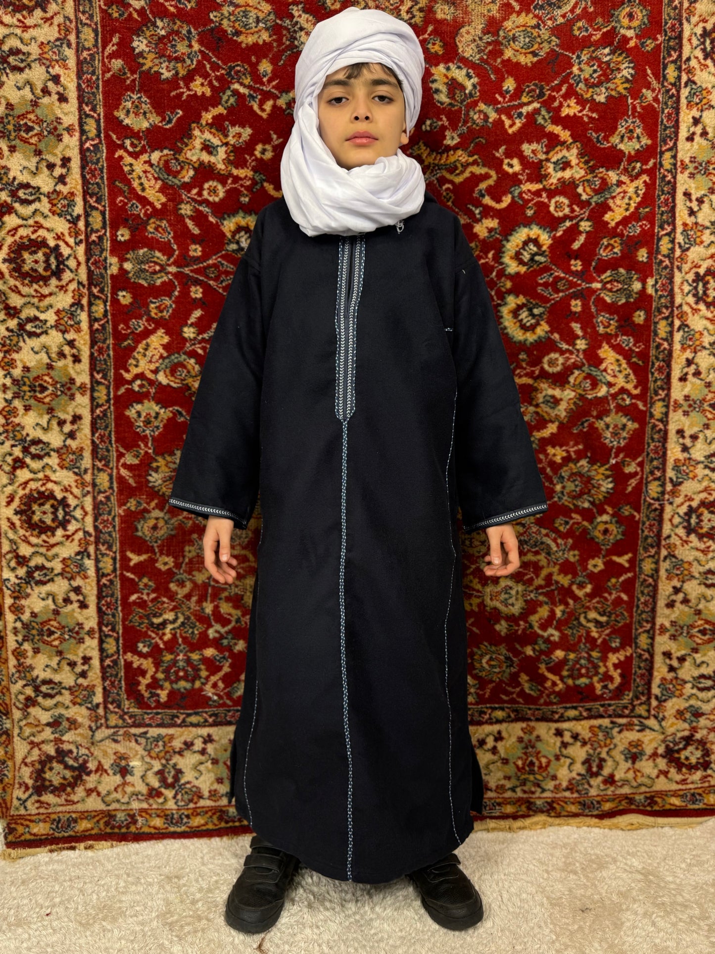 Kachabia Bleue en Cachemire – Enfant