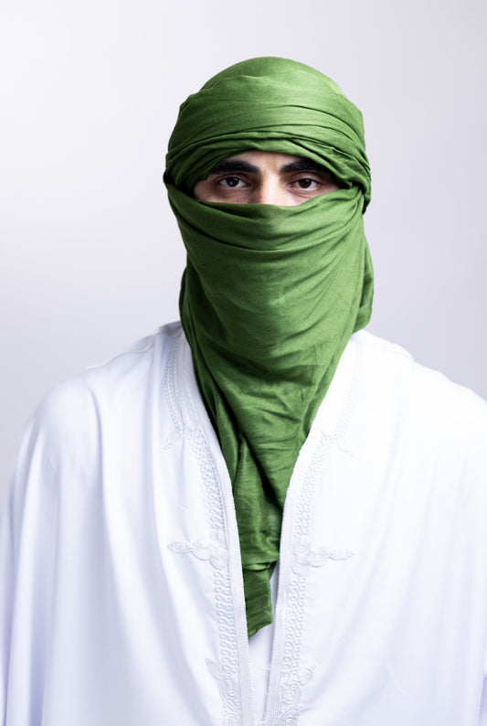 Le chèche sahraoui en vert