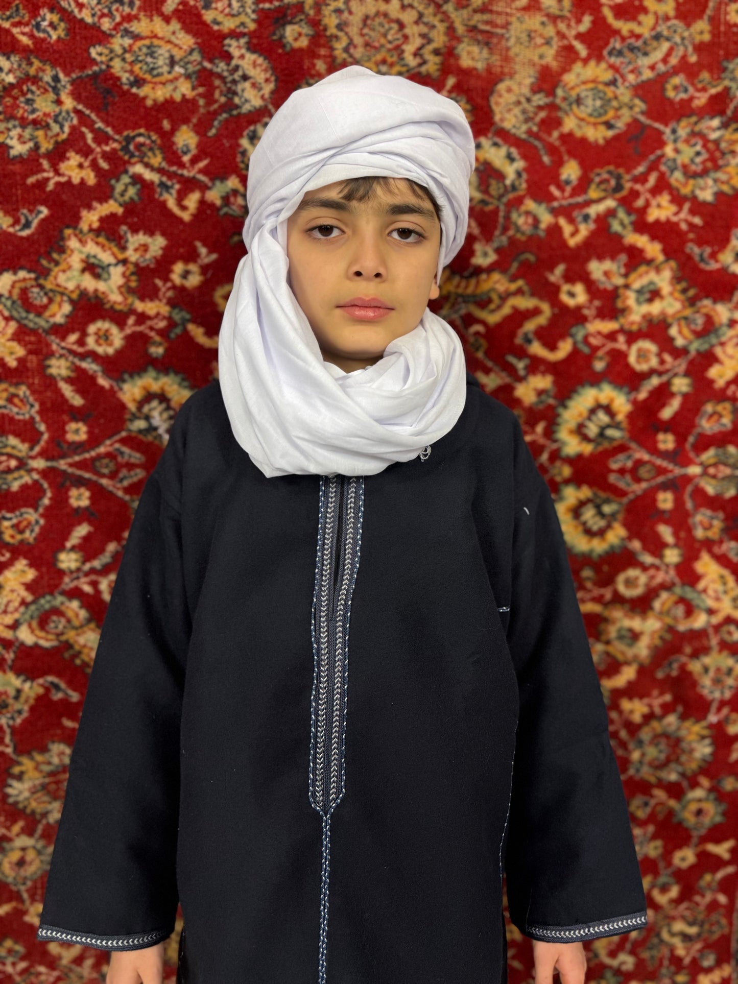 Kachabia Bleue en Cachemire – Enfant