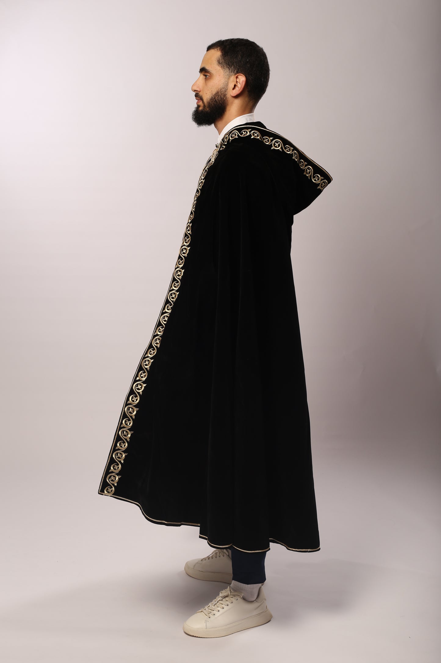 Barnous EL SULTAN Noir velours