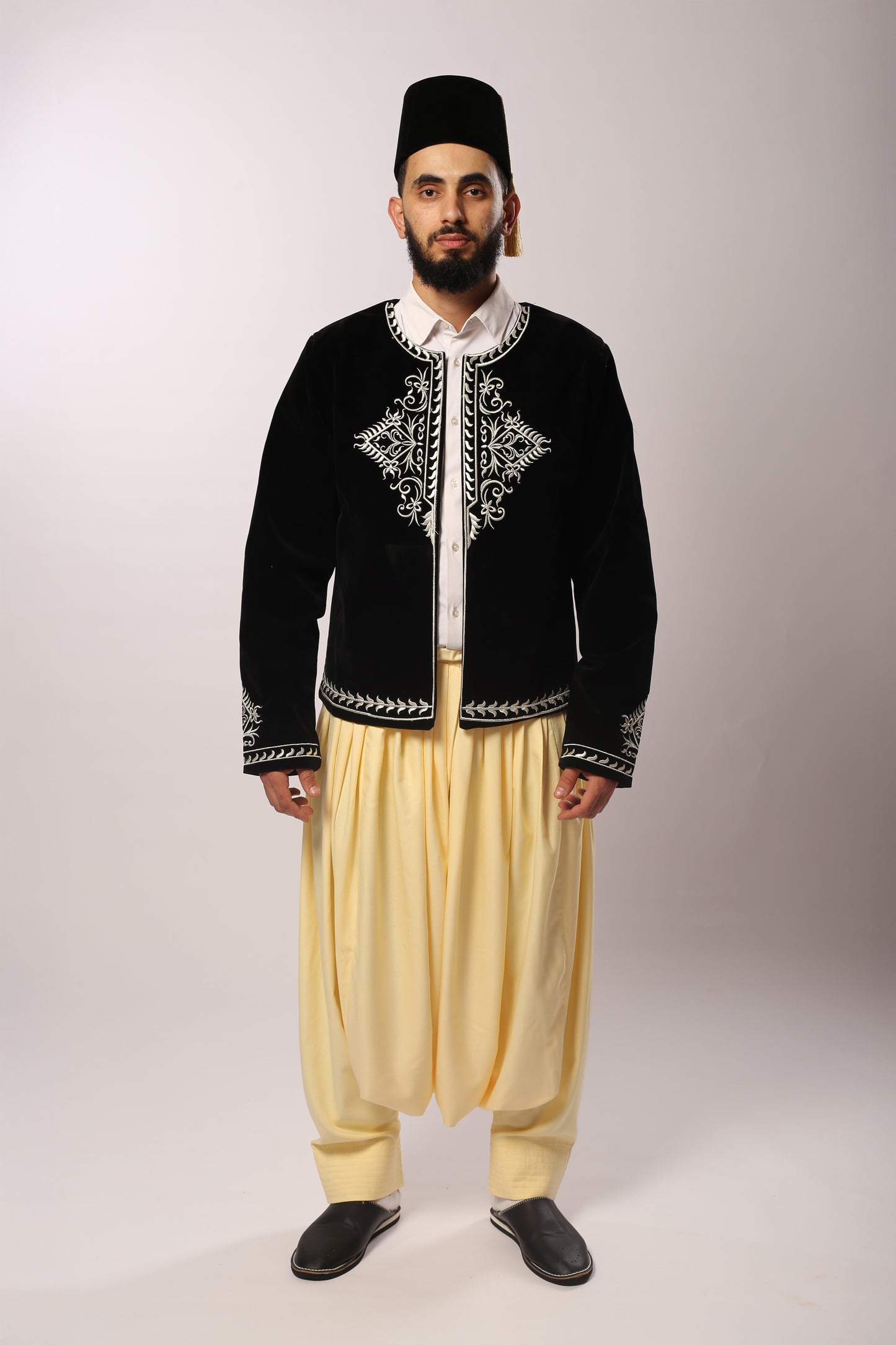 Veste Jabadouli en Velours Noir – El Djazayer