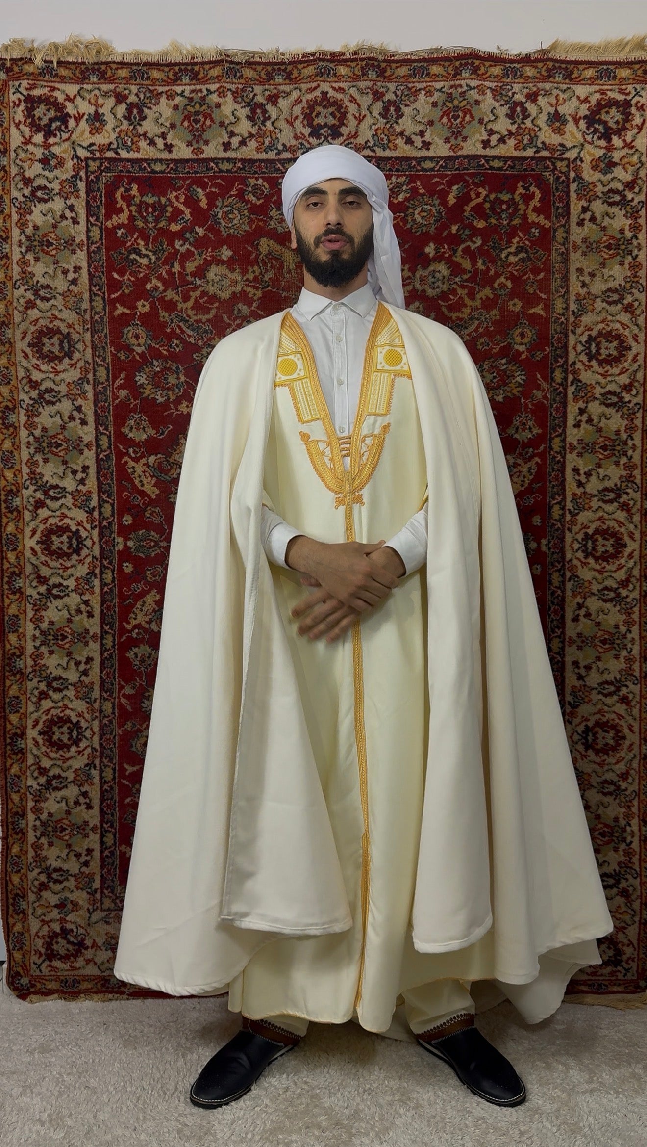 Barnous Blanc Cachemire