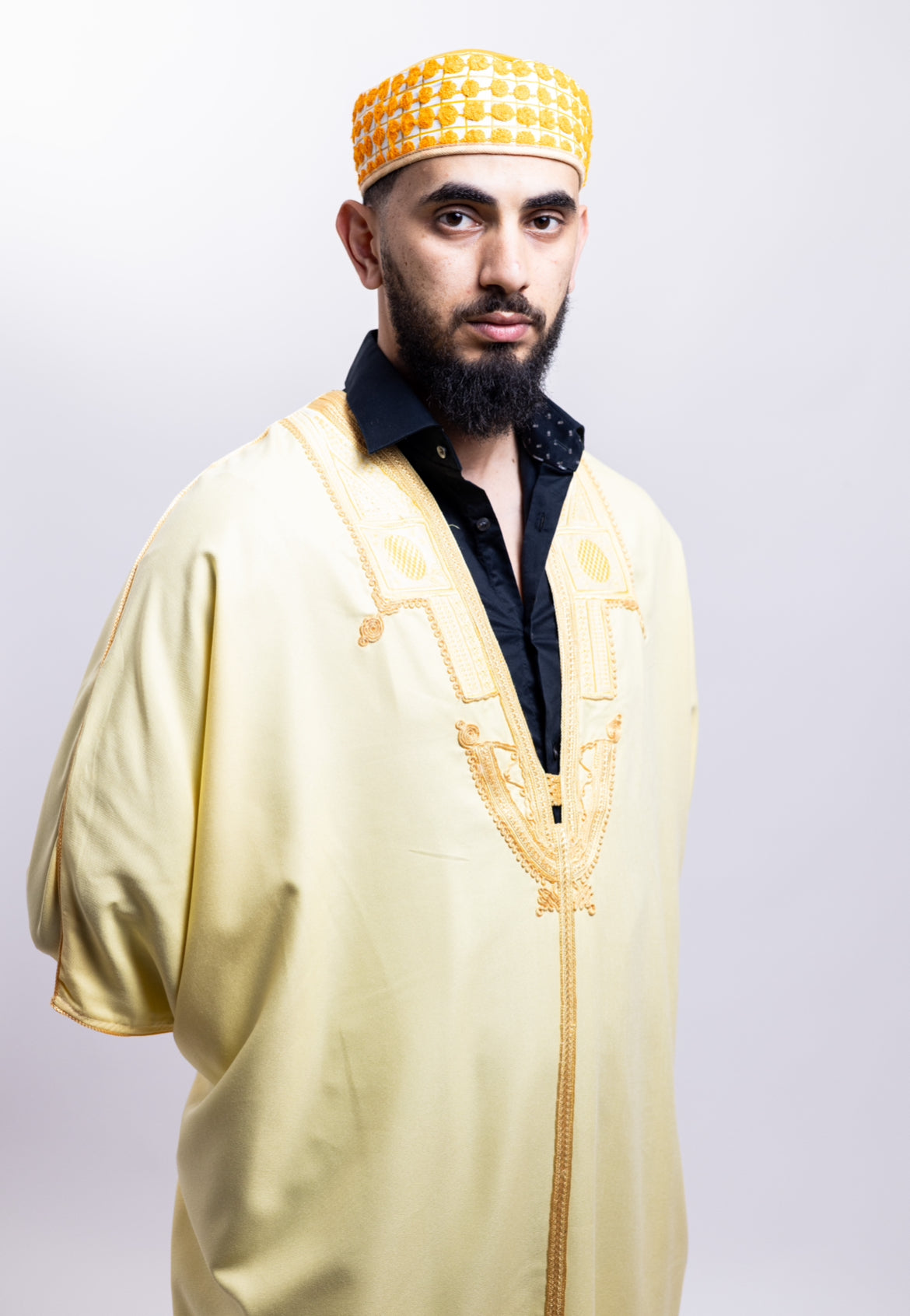 Gandoura Boussadia jaune