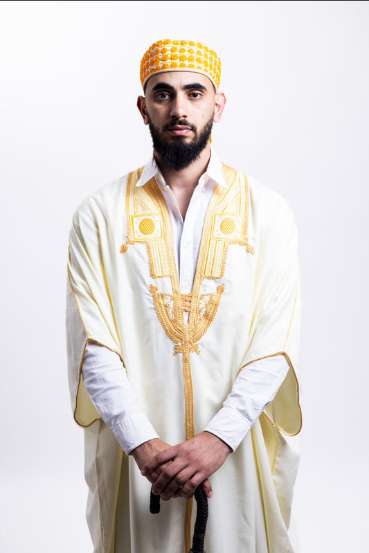 Gandoura Boussadia Blanc cassé