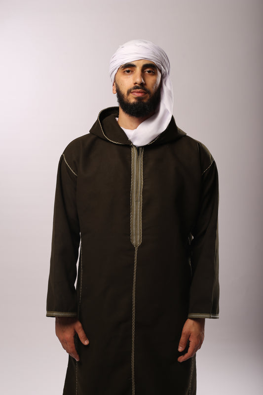 Kachabia en Cachemire Vert