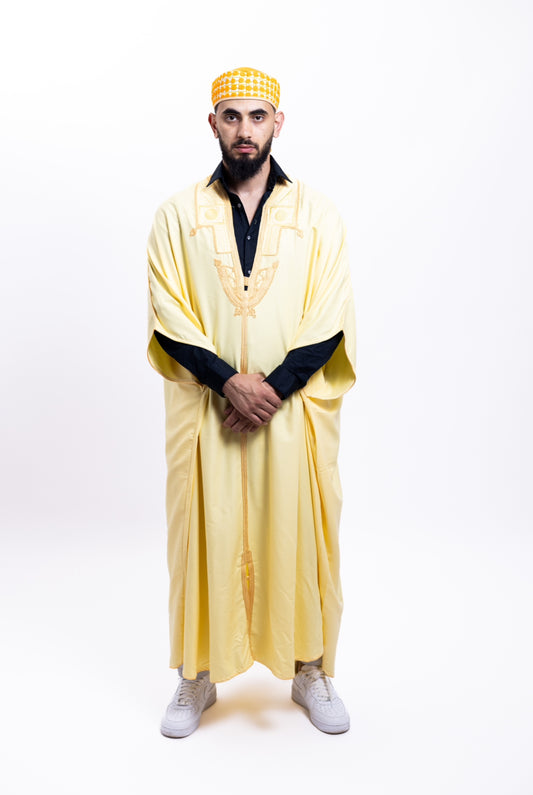 Gandoura Boussadia jaune