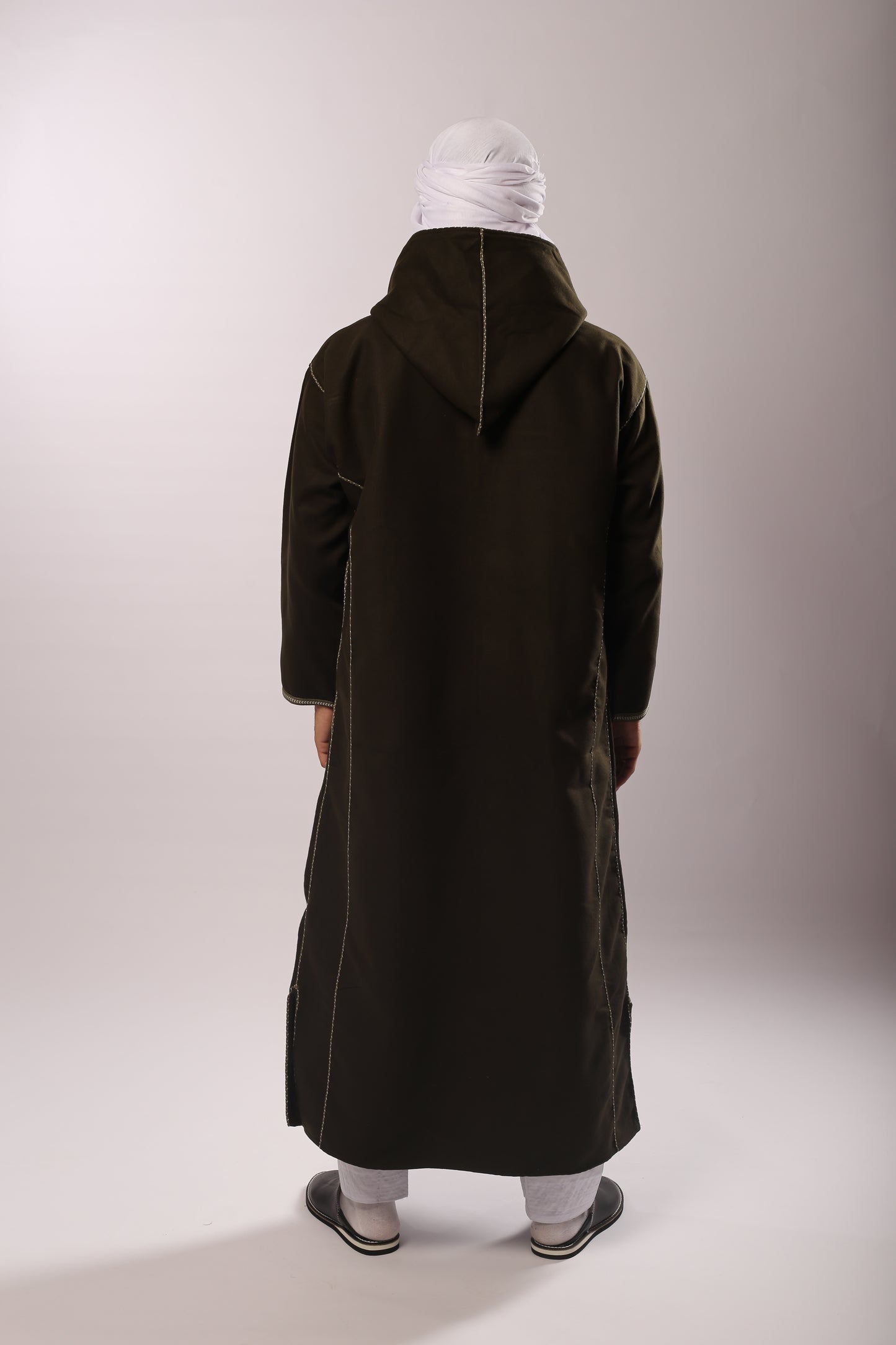 Kachabia en Cachemire Vert