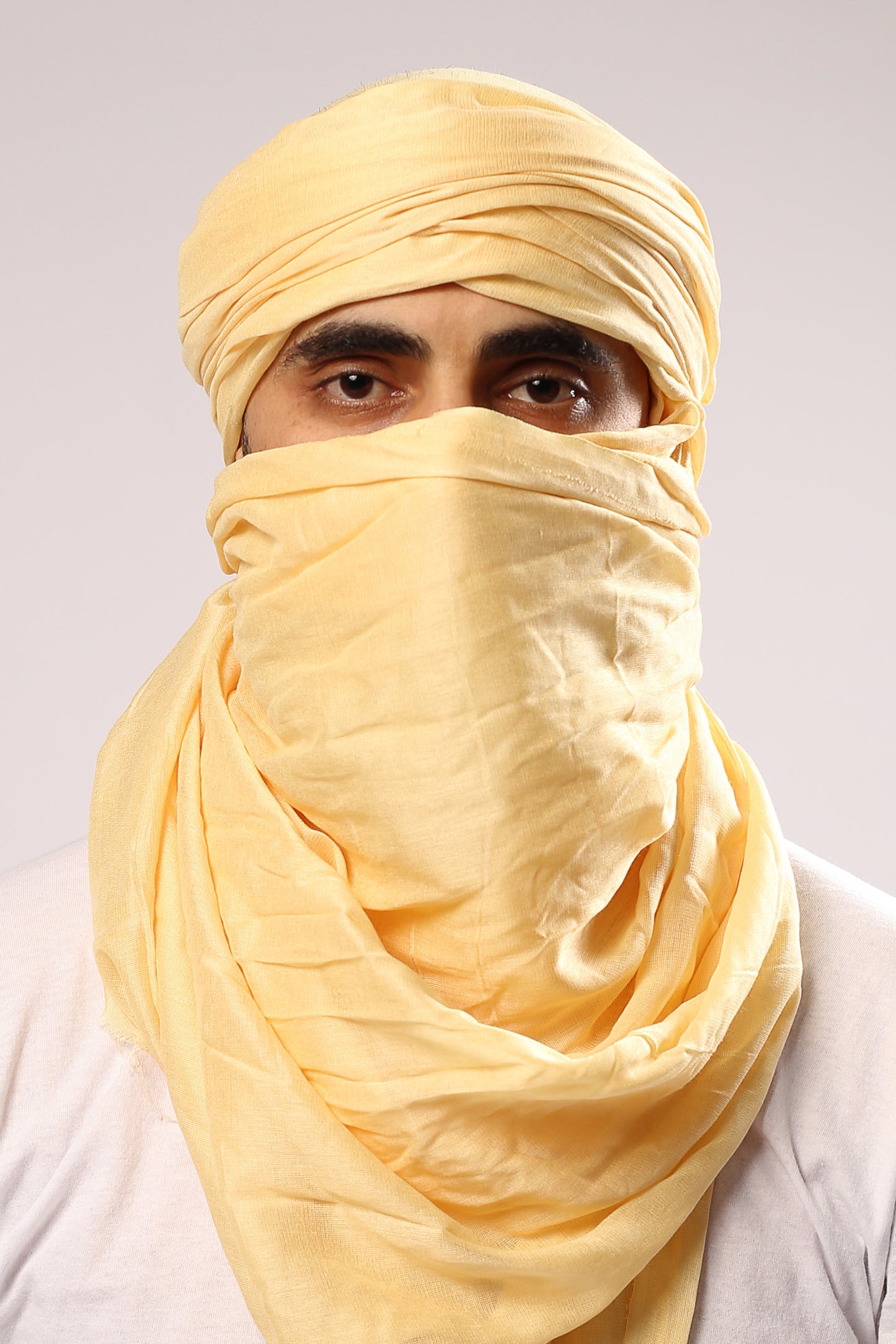 Le chèche sahraoui en crème - EN PRÉCOMMANDE