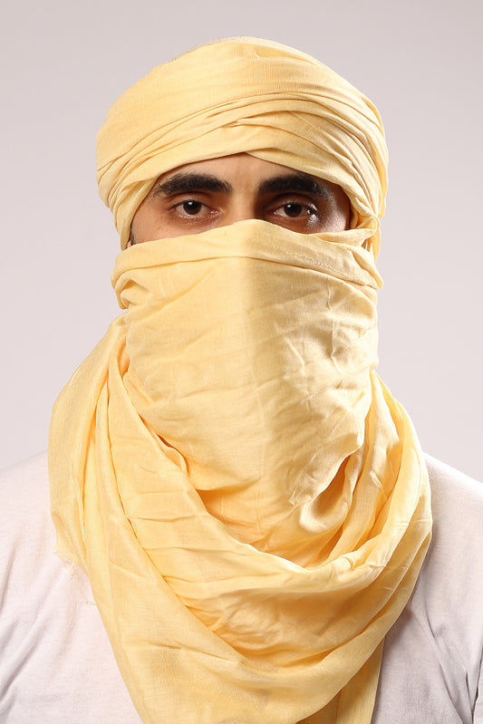 Le chèche sahraoui en crème - EN PRÉCOMMANDE