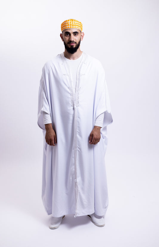 Gandoura Blanc Broderie