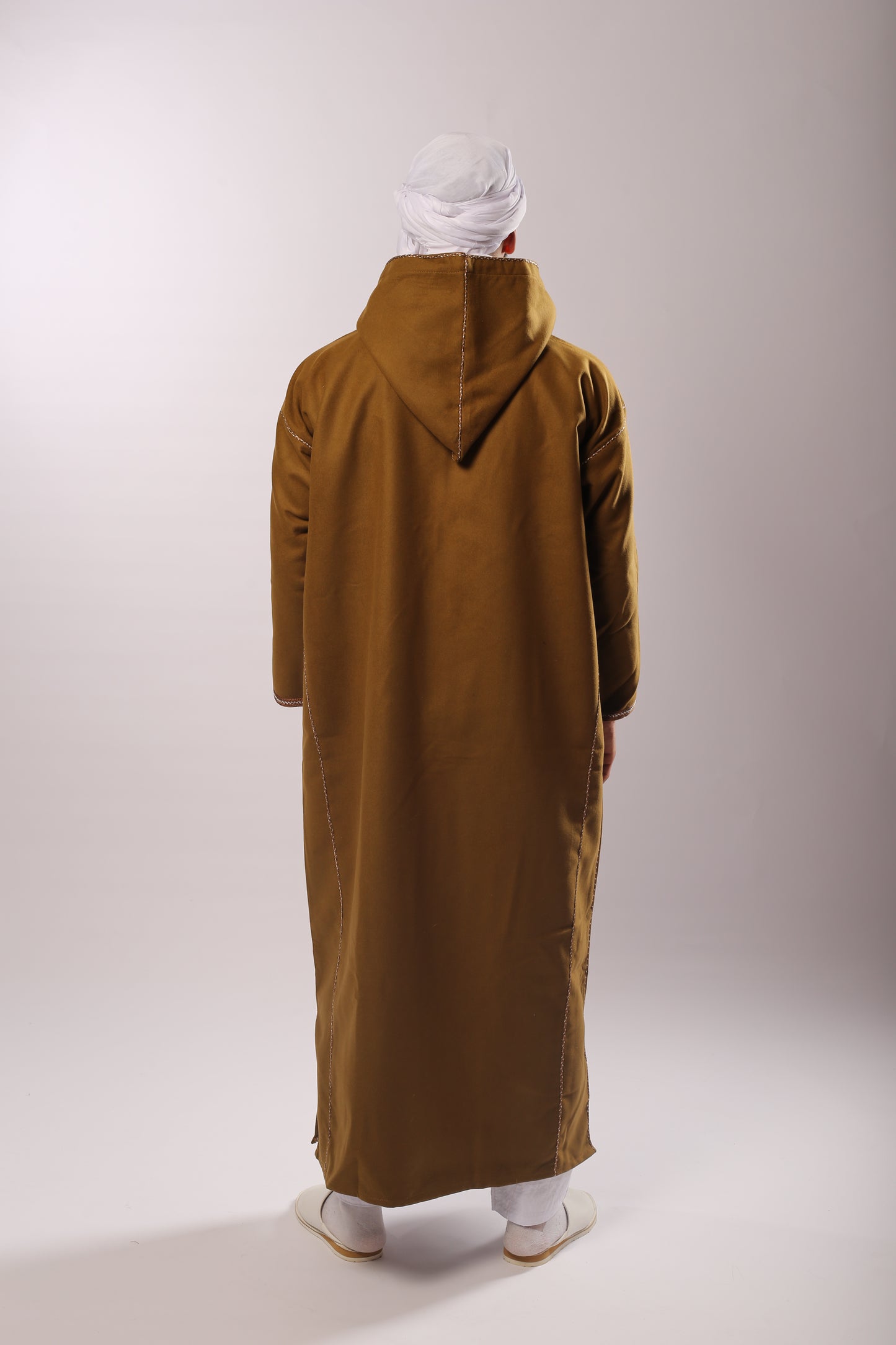 Kachabia en Cachemire marron clair