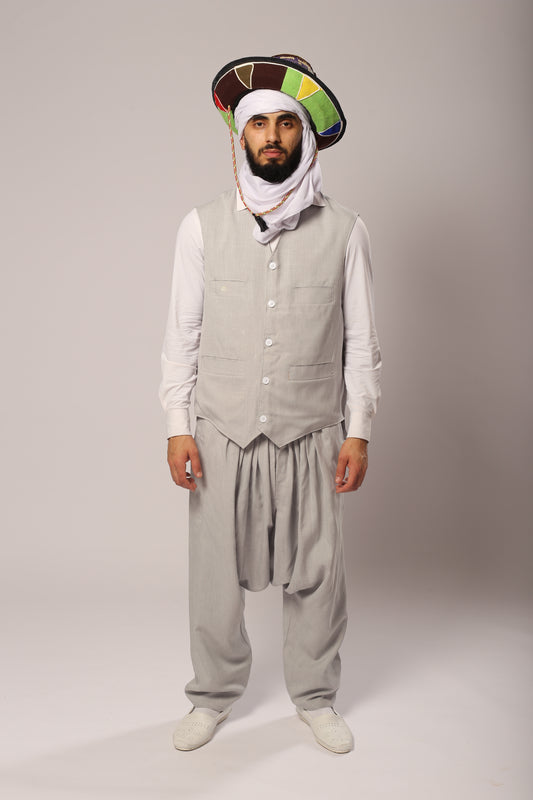 Costume 3roubi 2 pièces – Gris clair